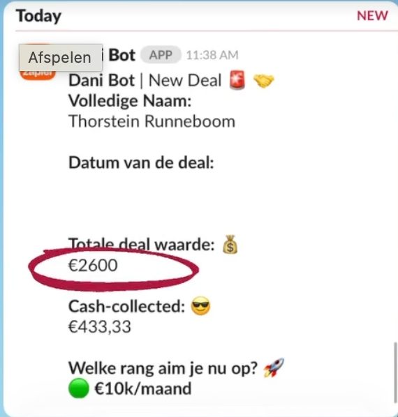 Slack New Deal Thorstein €2.600