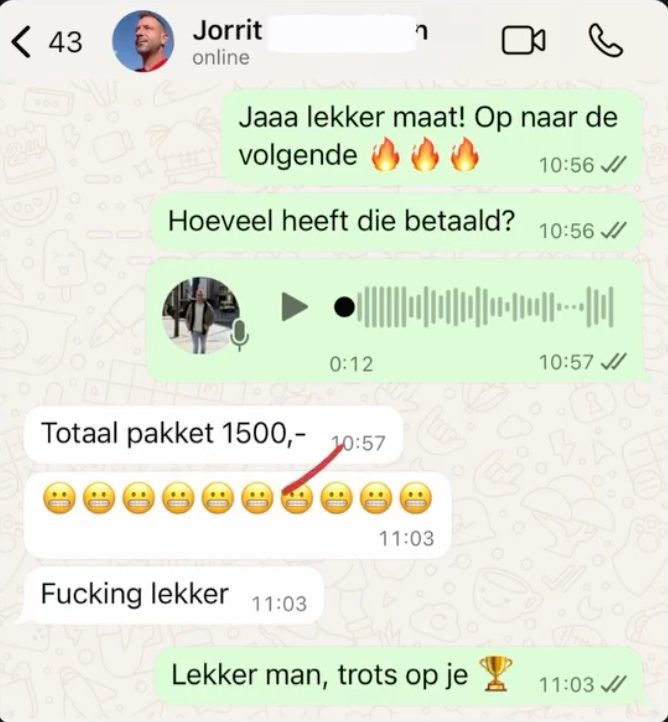 Jorrit €1.500 pakket